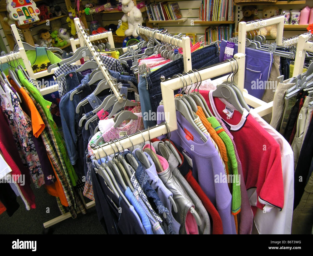 rack of clothing Stock Photo Alamy