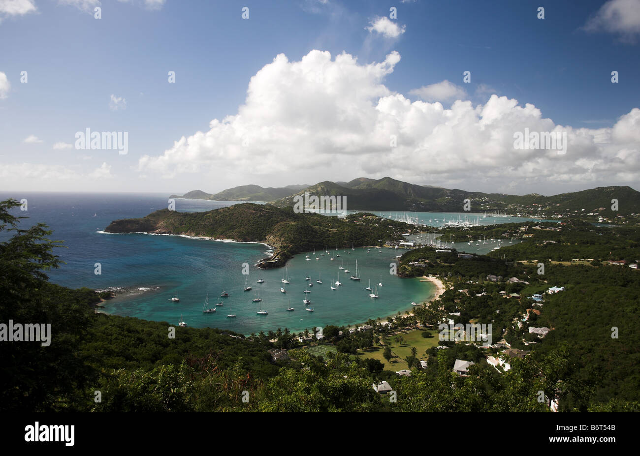 View of Grenada from St town, Caribbean, West Indies Stock