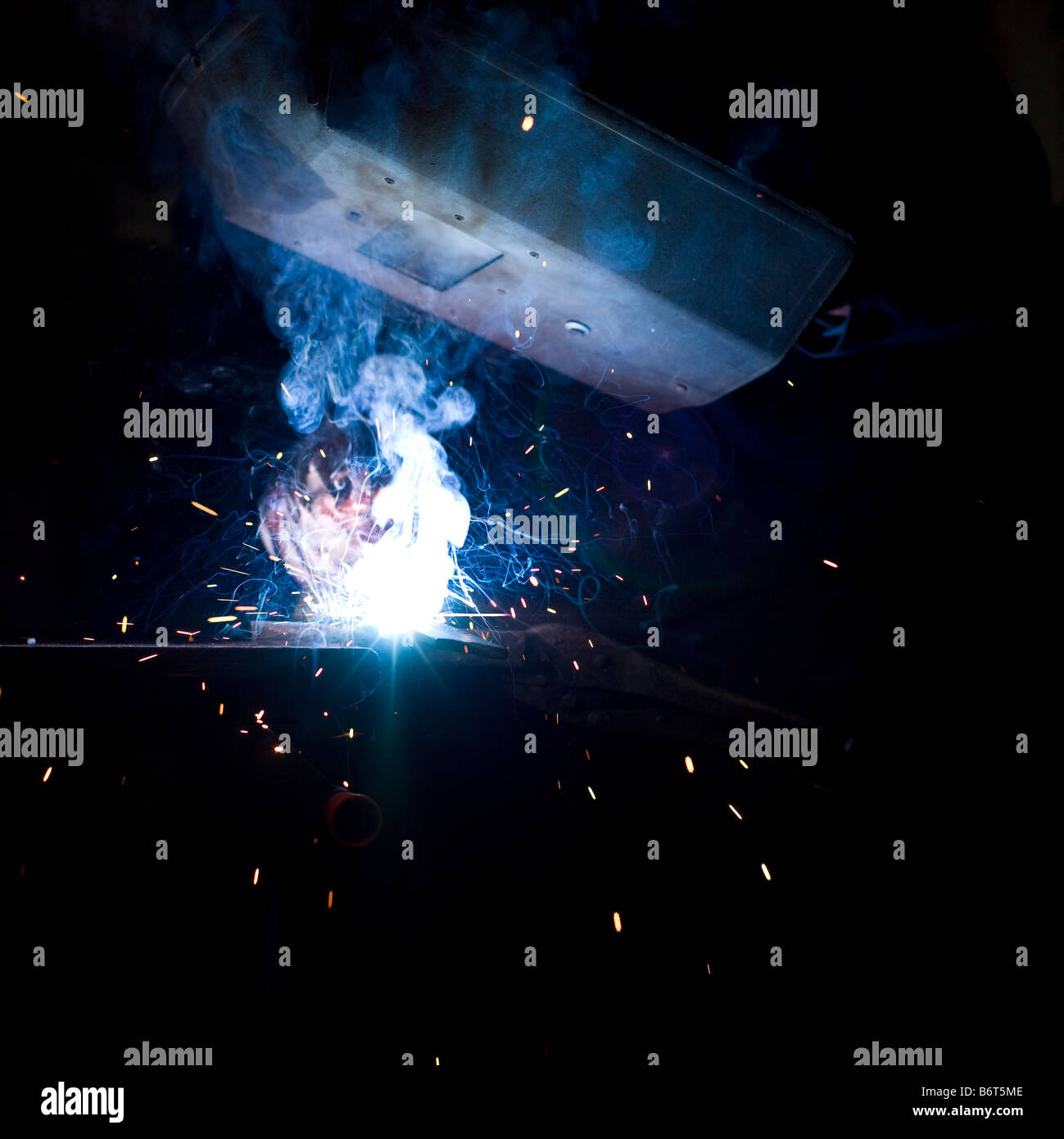 Man welding with gas Stock Photo Alamy