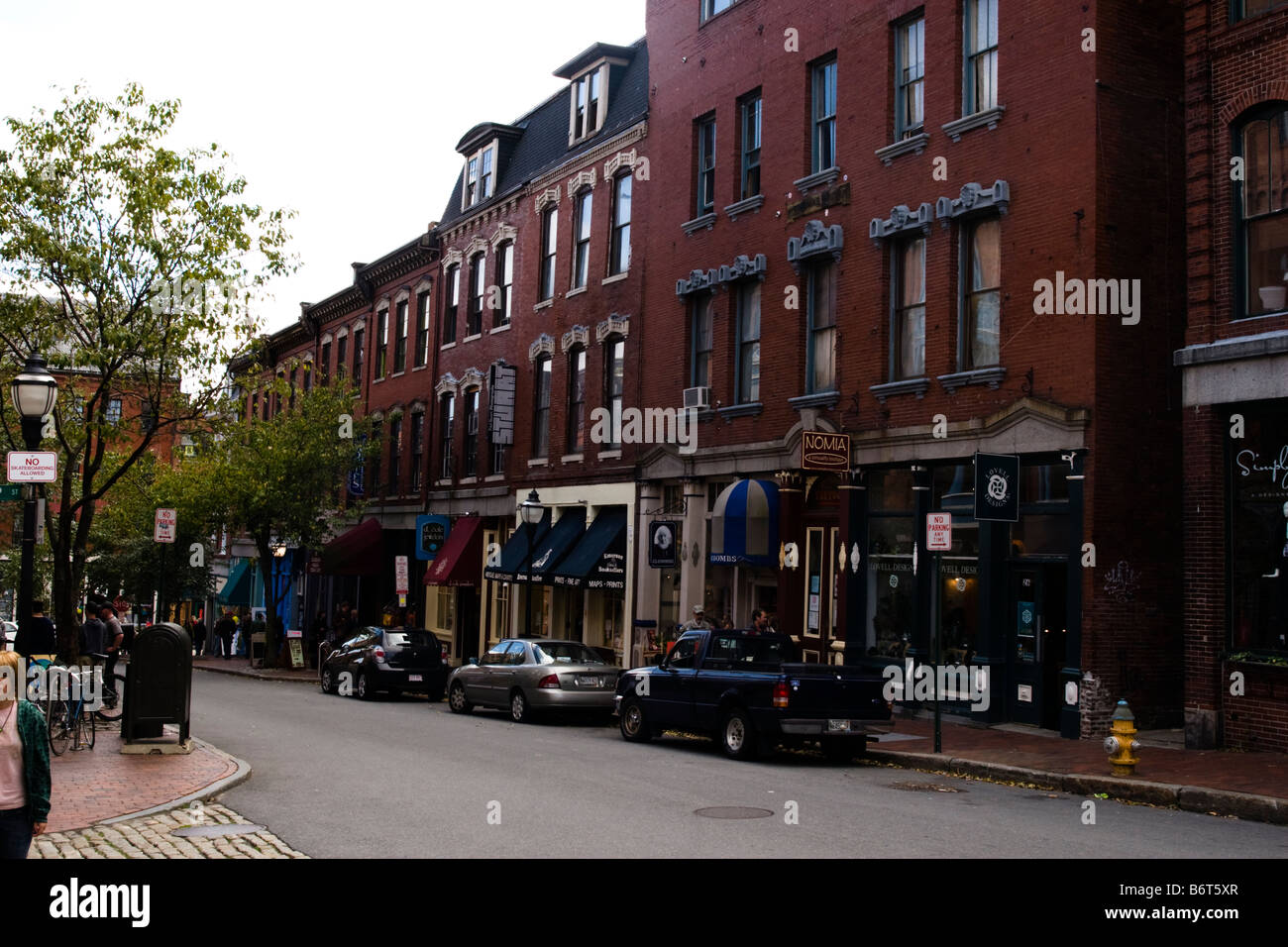 Old port district portland maine hires stock photography and images