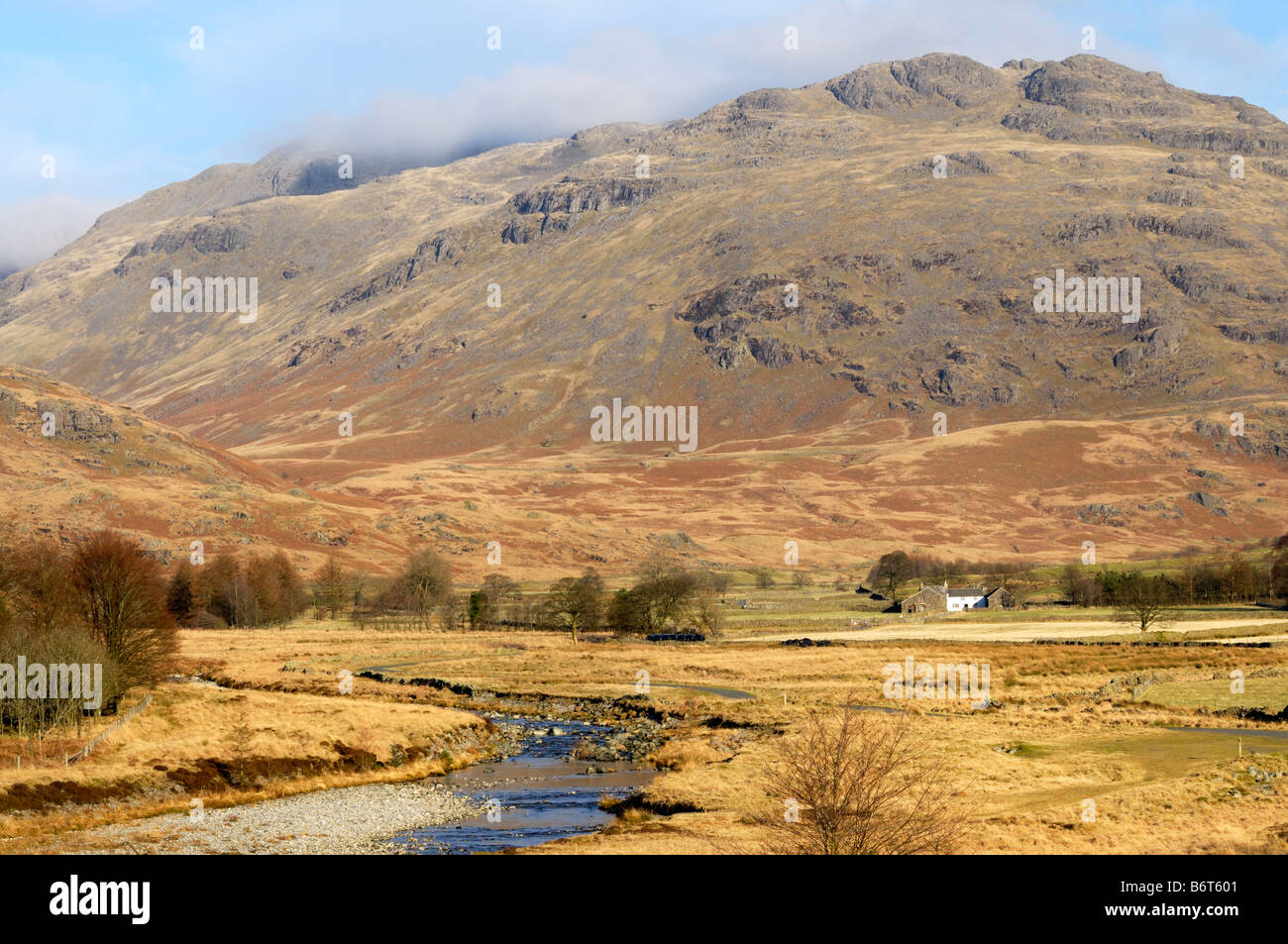A view northwards toward Ulpha Fell in the Duddon valley Stock Photo