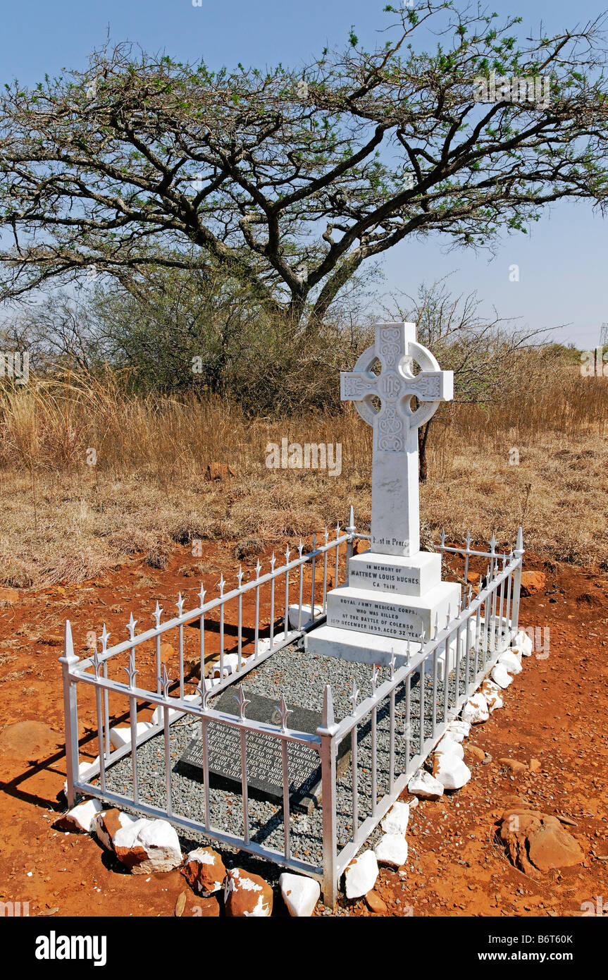 Cemetery remembering the battle of Colenso in the anglo-boer war, Kwazulu-Natal, South Africa, Africa Stock Photo