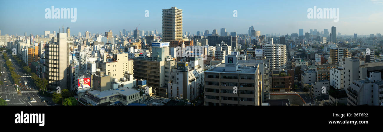Panorama around Tennoji, Osaka JP Stock Photo