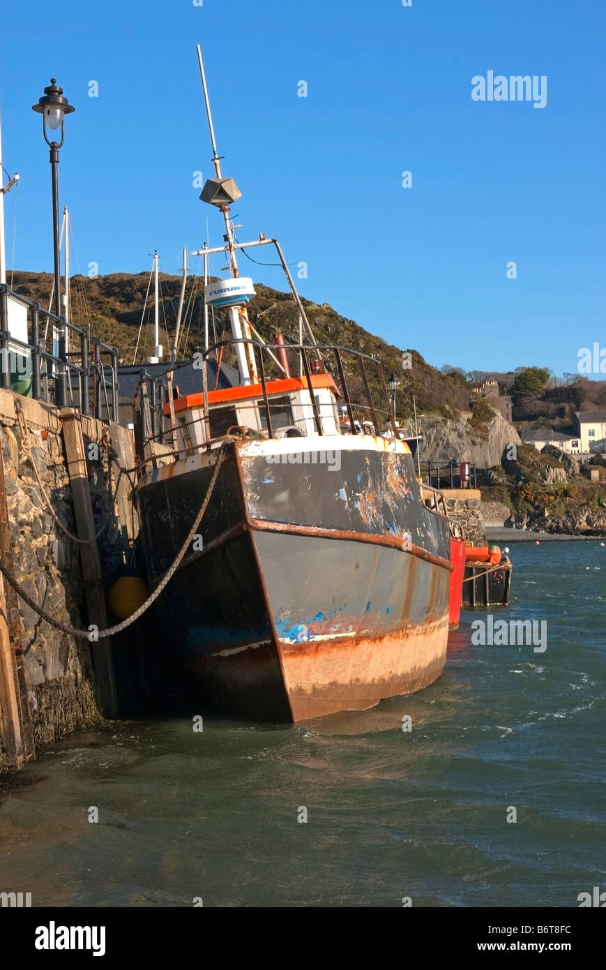 "fishing trawler" in barmouth harbour Stock Photo Alamy