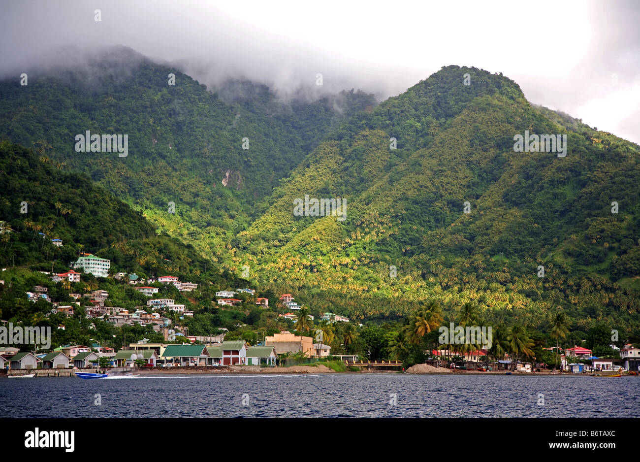 Soufriere township in St Lucia, West Indies Stock Photo Alamy Soufriere township in St Lucia, West Indies Stock Photo Alamy