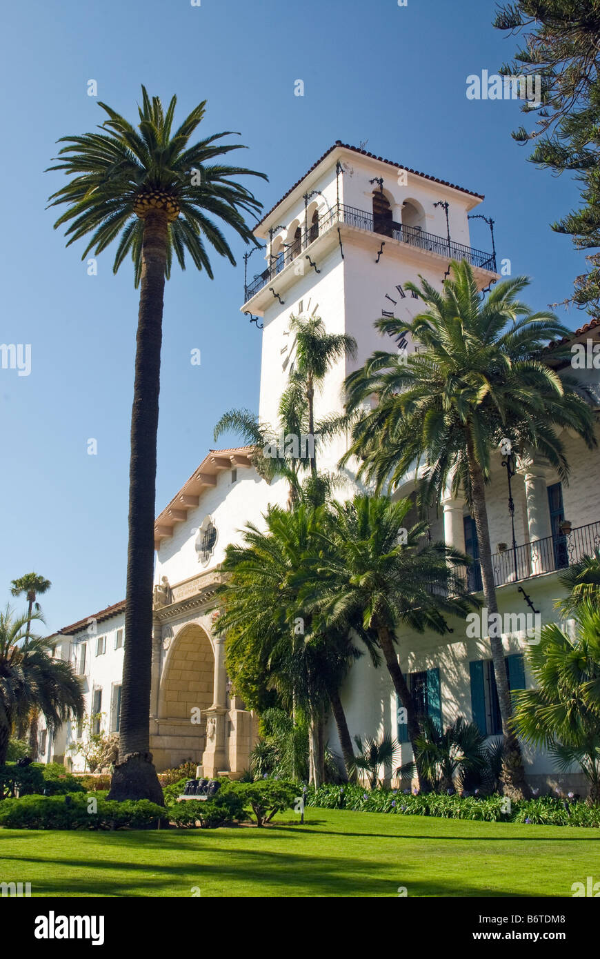 County Courthouse Santa Barbara California USA Stock Photo Alamy