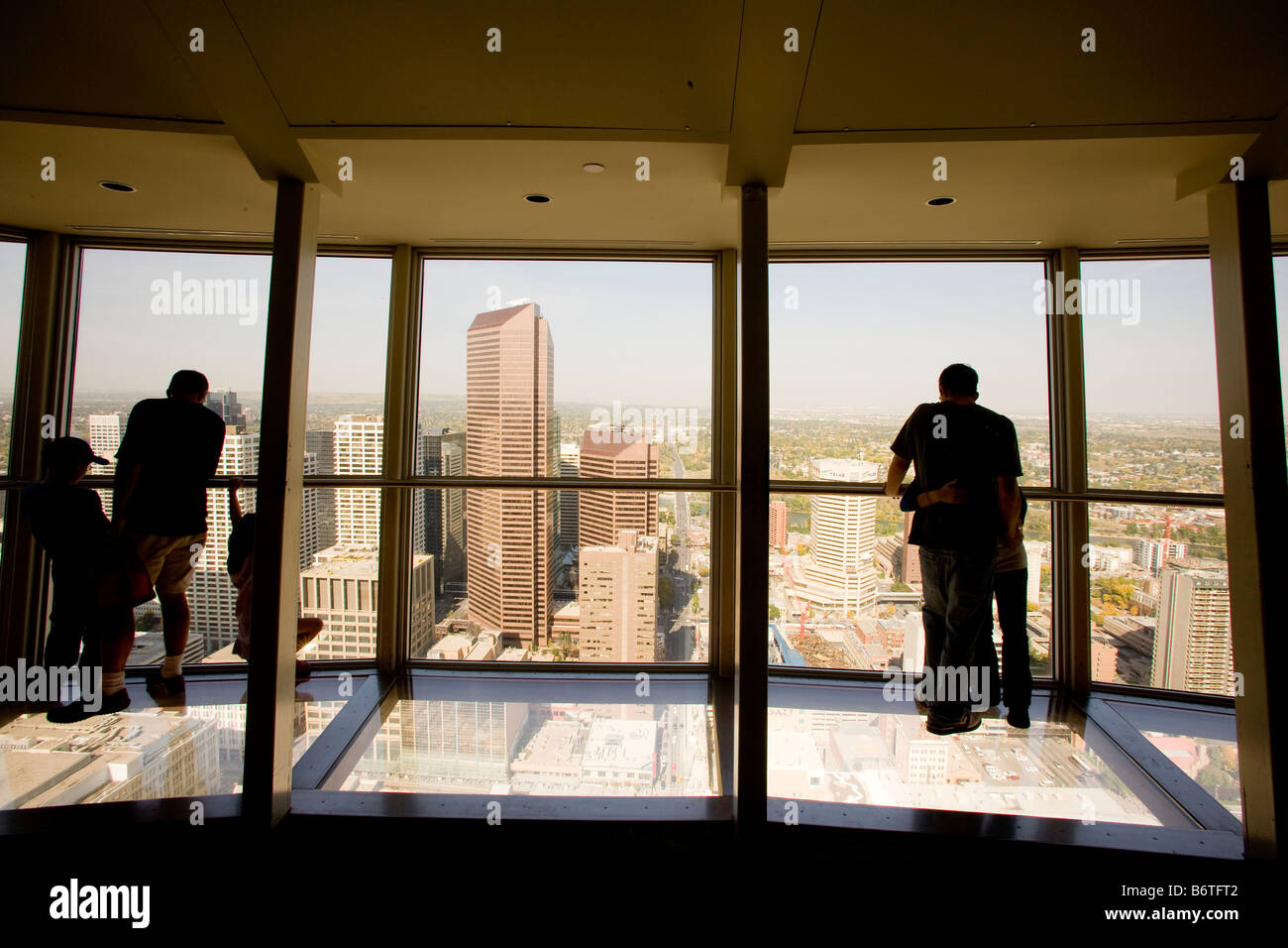 Calgary tower glass floor hires stock photography and images Alamy
