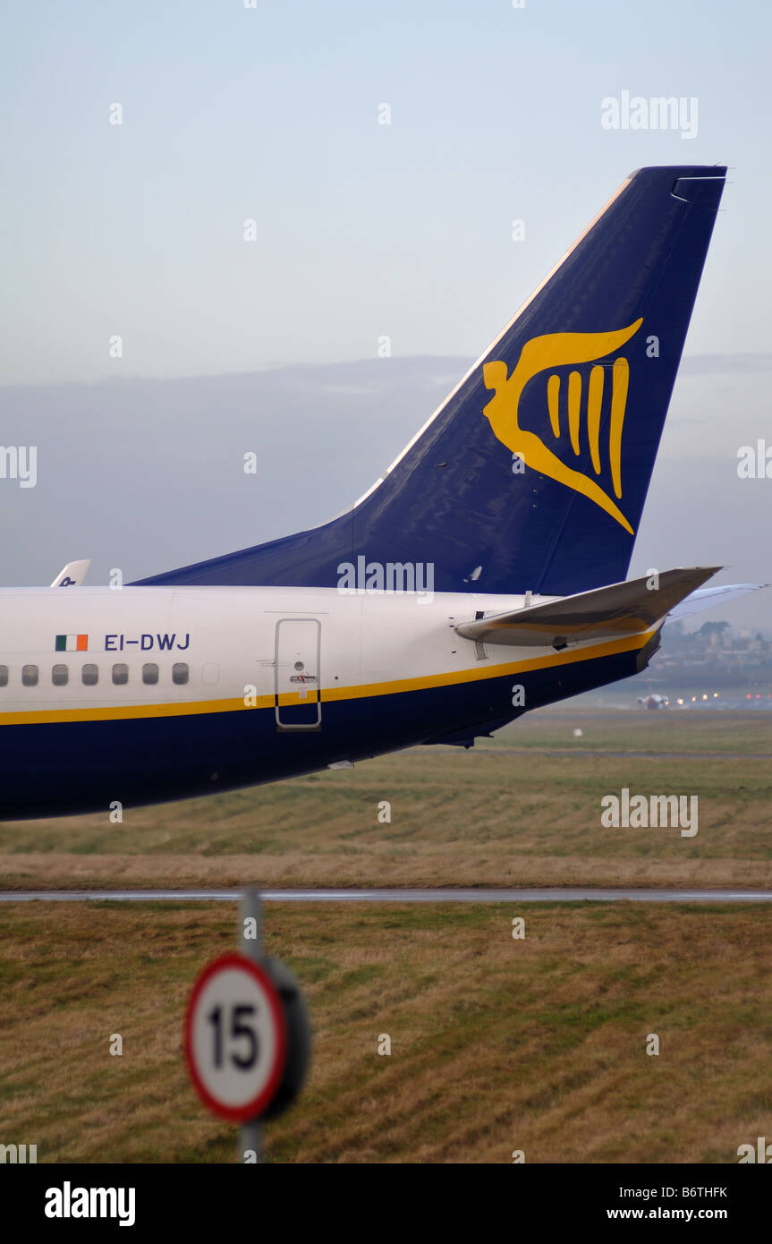 Ryanair Boeing 737 aircraft at Birmingham International Airport, UK Stock Photo