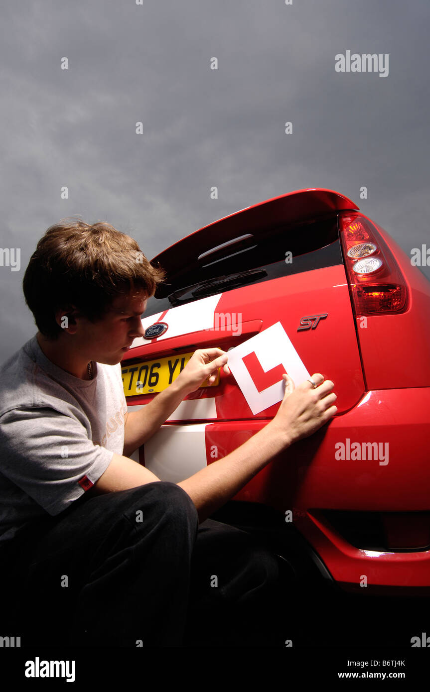 Red ford fiesta st hi-res stock photography and images - Alamy