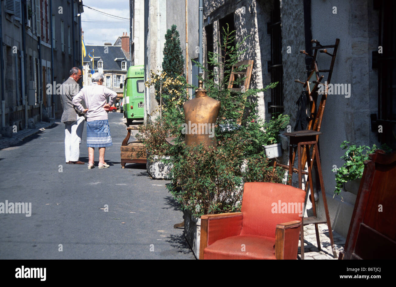 French Antique Shop Stock Photo Alamy