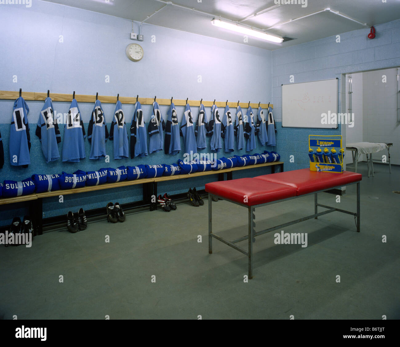 Rugby Club Changing Room Stock Photo Alamy