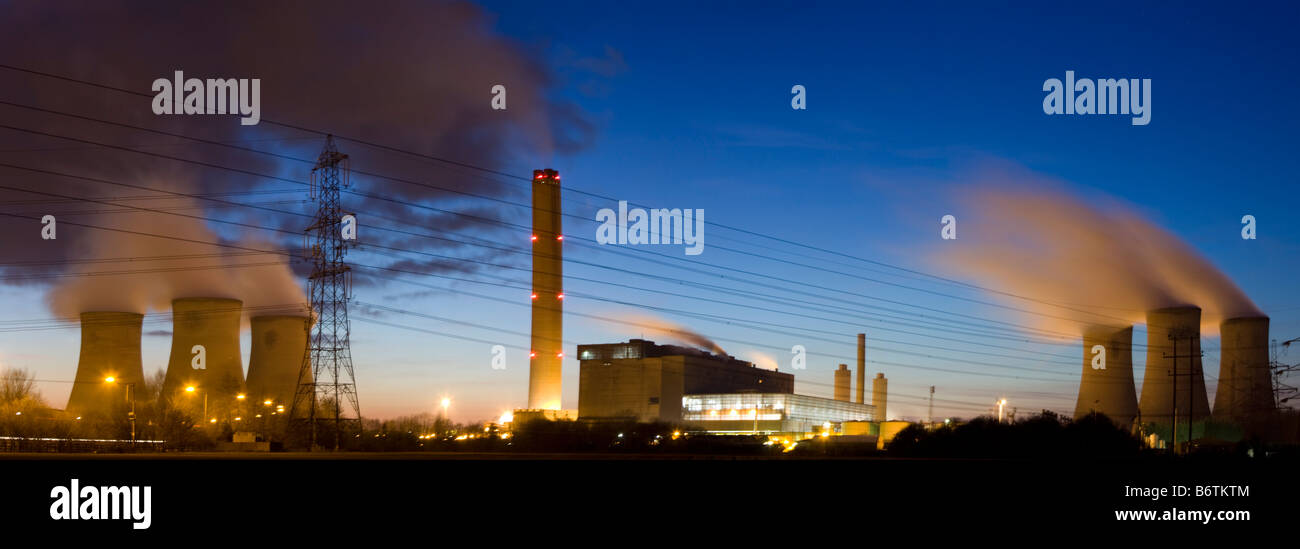 Didcot Coal Fired Power Station - Oxfordshire Stock Photo