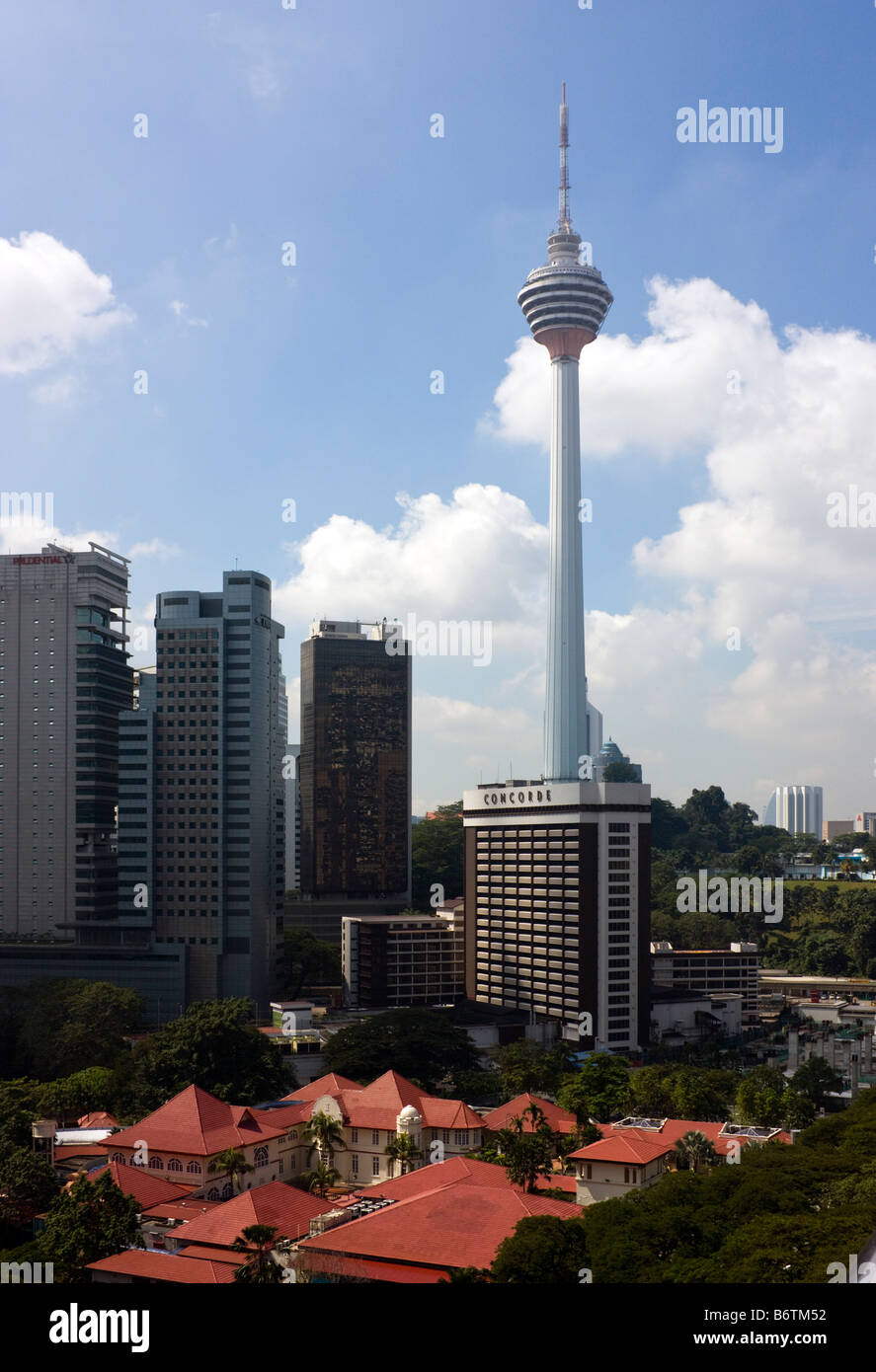 View on Kuala Lumpur Telecommunication Tower and Highrise Buildings in ...