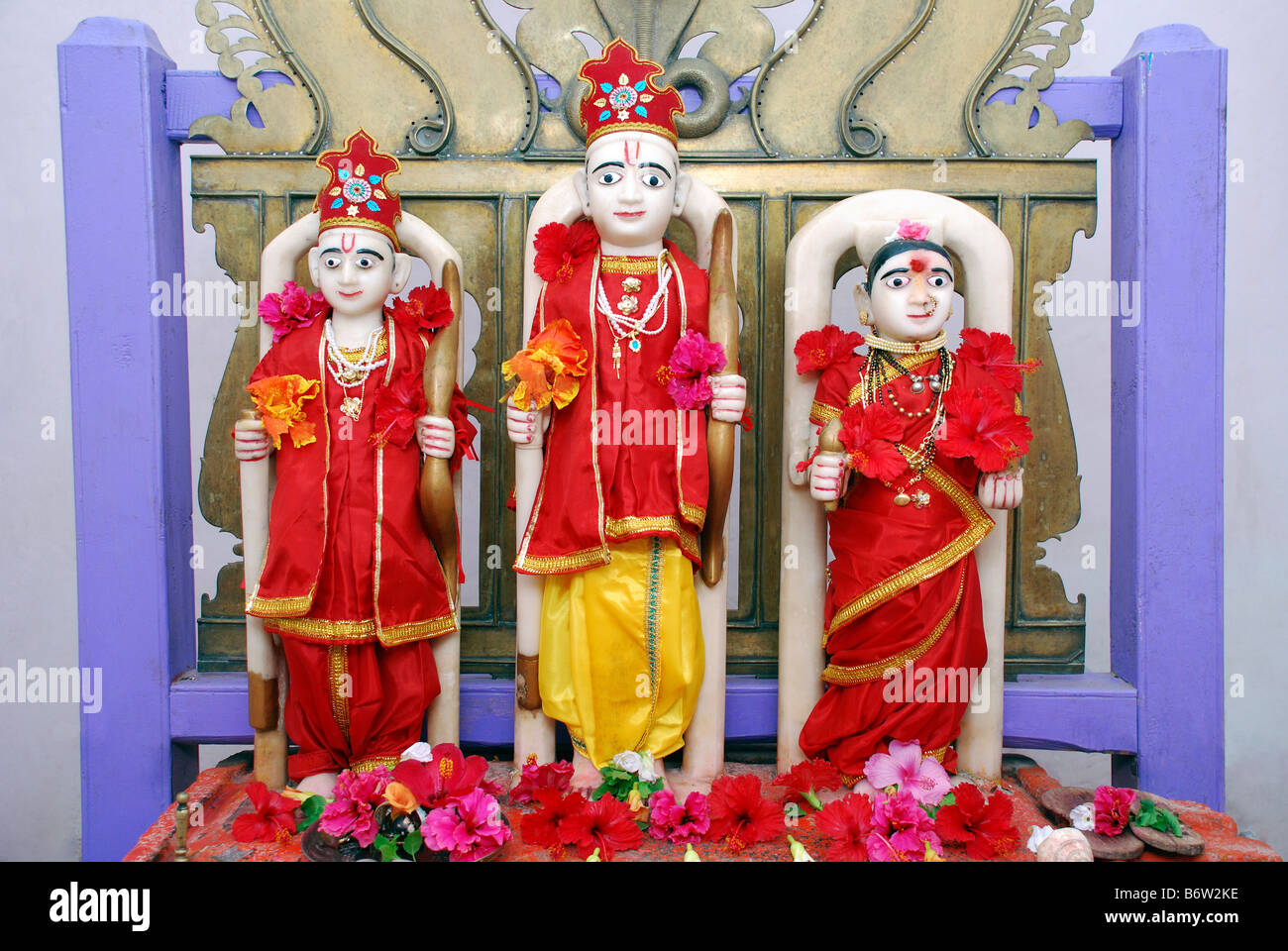 Marble Statue of Hindu Deity - God Rama, Godess Sita and Laxman at ...