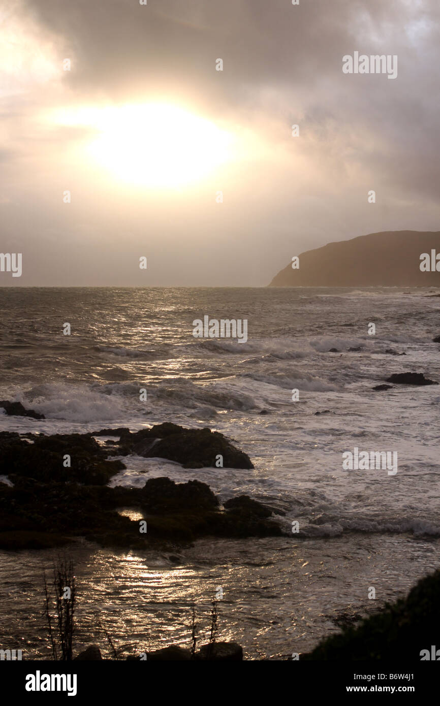 Seascape Mull of Kintyre Scotland Stock Photo