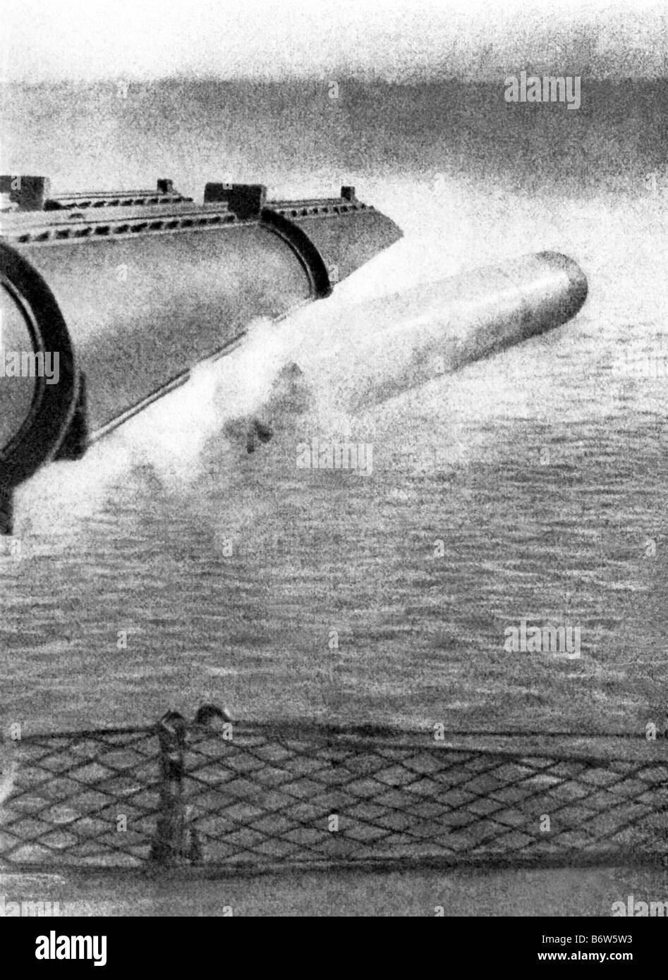 Torpedo in Motion Stock Photo