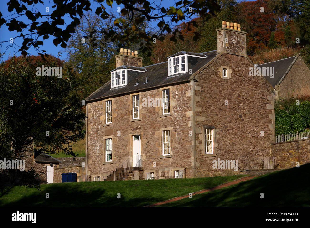 Robert Owens house New Lanark Stock Photo Alamy