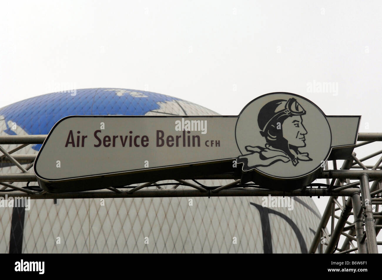 air service berlin sign germany deutschland travel tourism Stock Photo