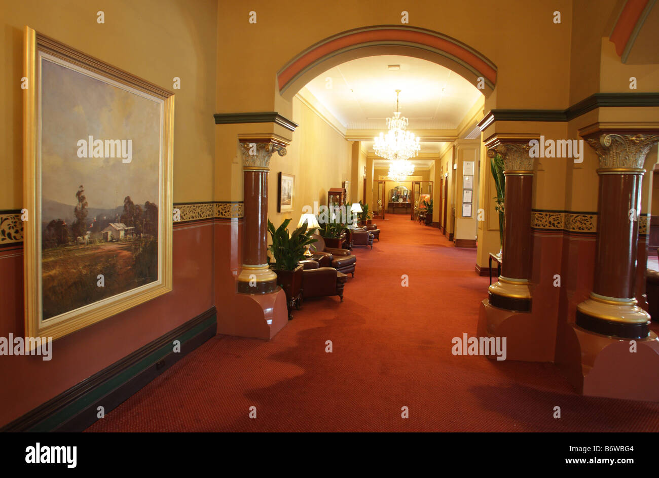 The Hotel Windsor,luxury hotel in Melbourne,Victoria,Australia Stock Photo