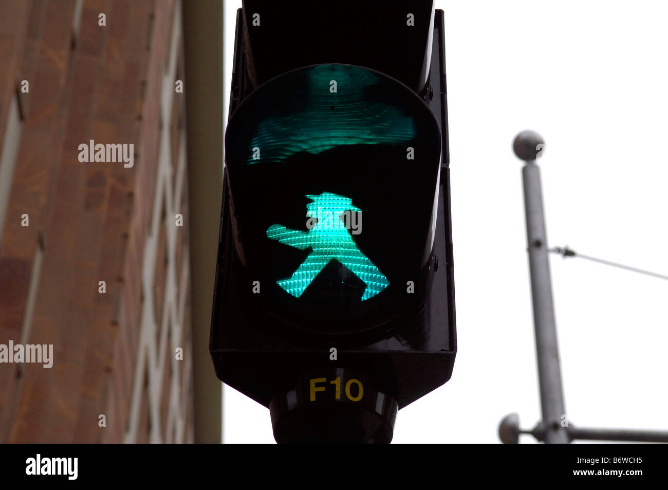 ampelman green man go traffic light berlin germany deutschland icon travel tourism Stock Photo