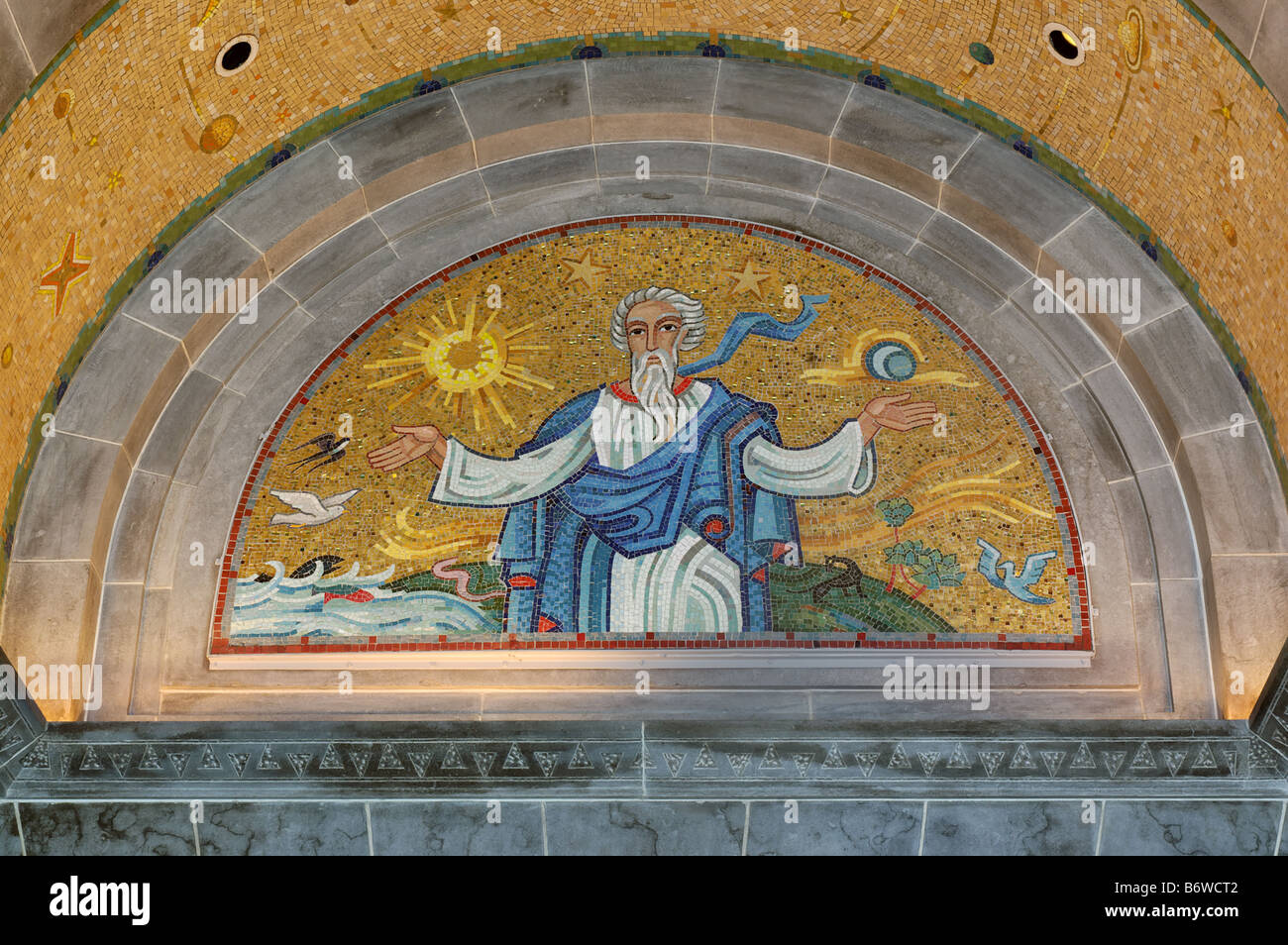 A mosaic of God Stock Photo