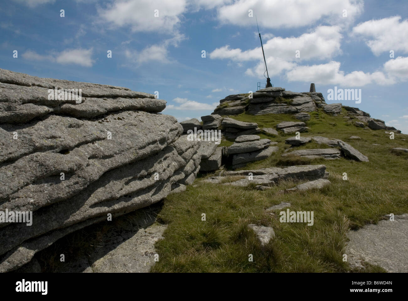 Yes Tor, the second highest peak on northwest Dartmoor, Devon Stock