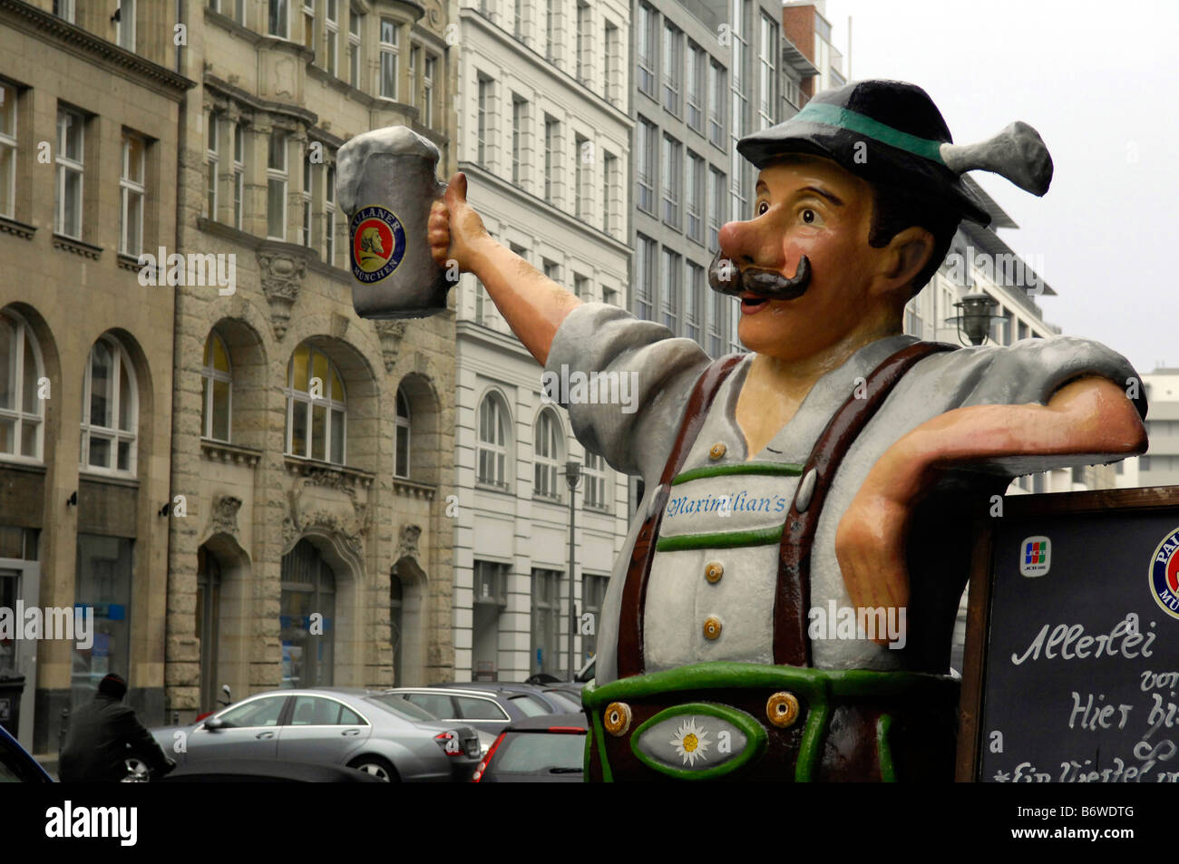 bierkeller advertisement figure model mannequin traditional sign