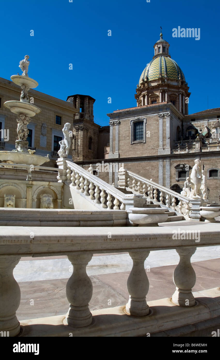 Piazza Pretoria, Palermo, Sicily, Italy Stock Photo - Alamy