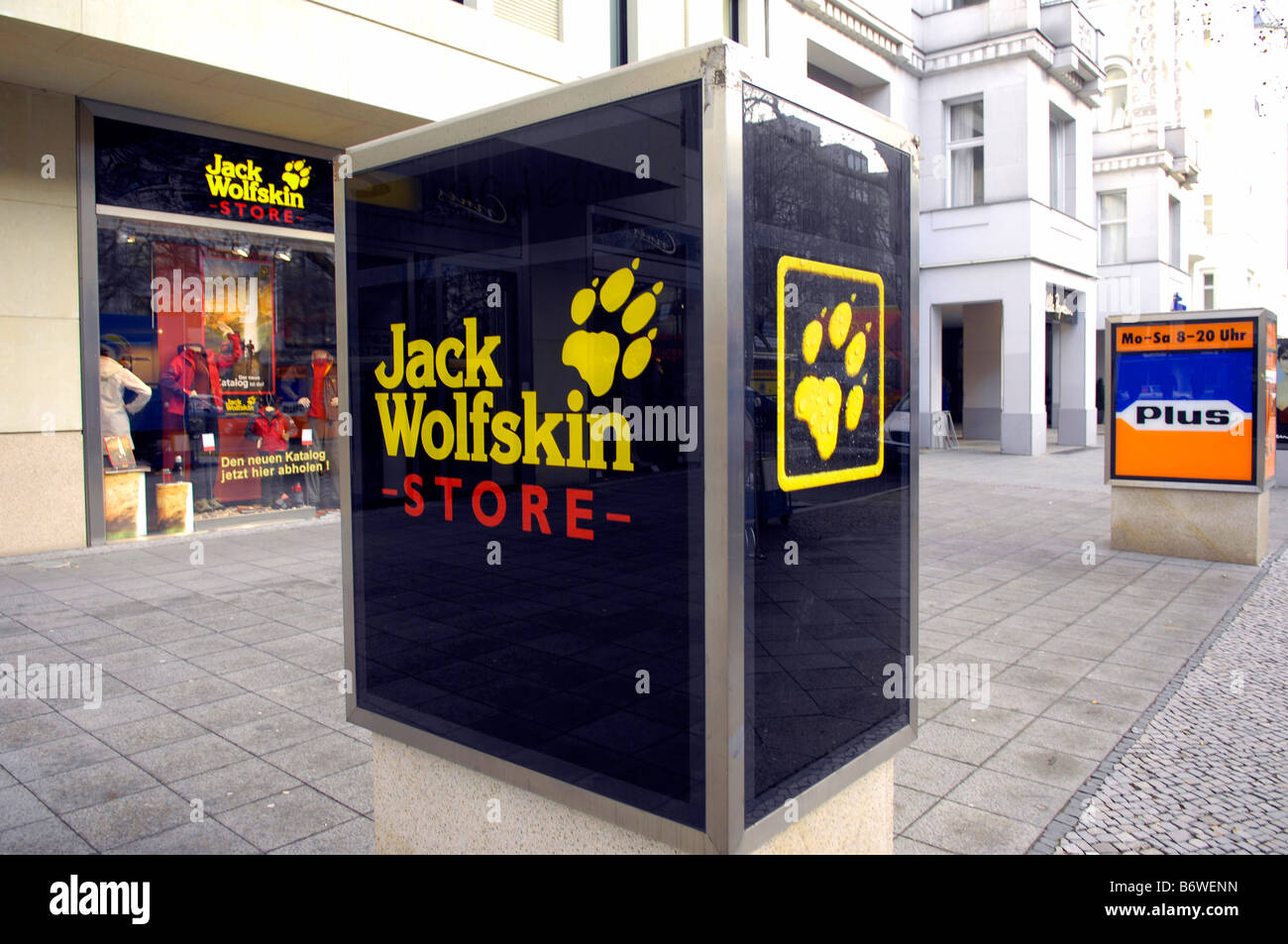 jack wolfskin store outdoor clothing berlin germany deutschland Stock Photo  - Alamy