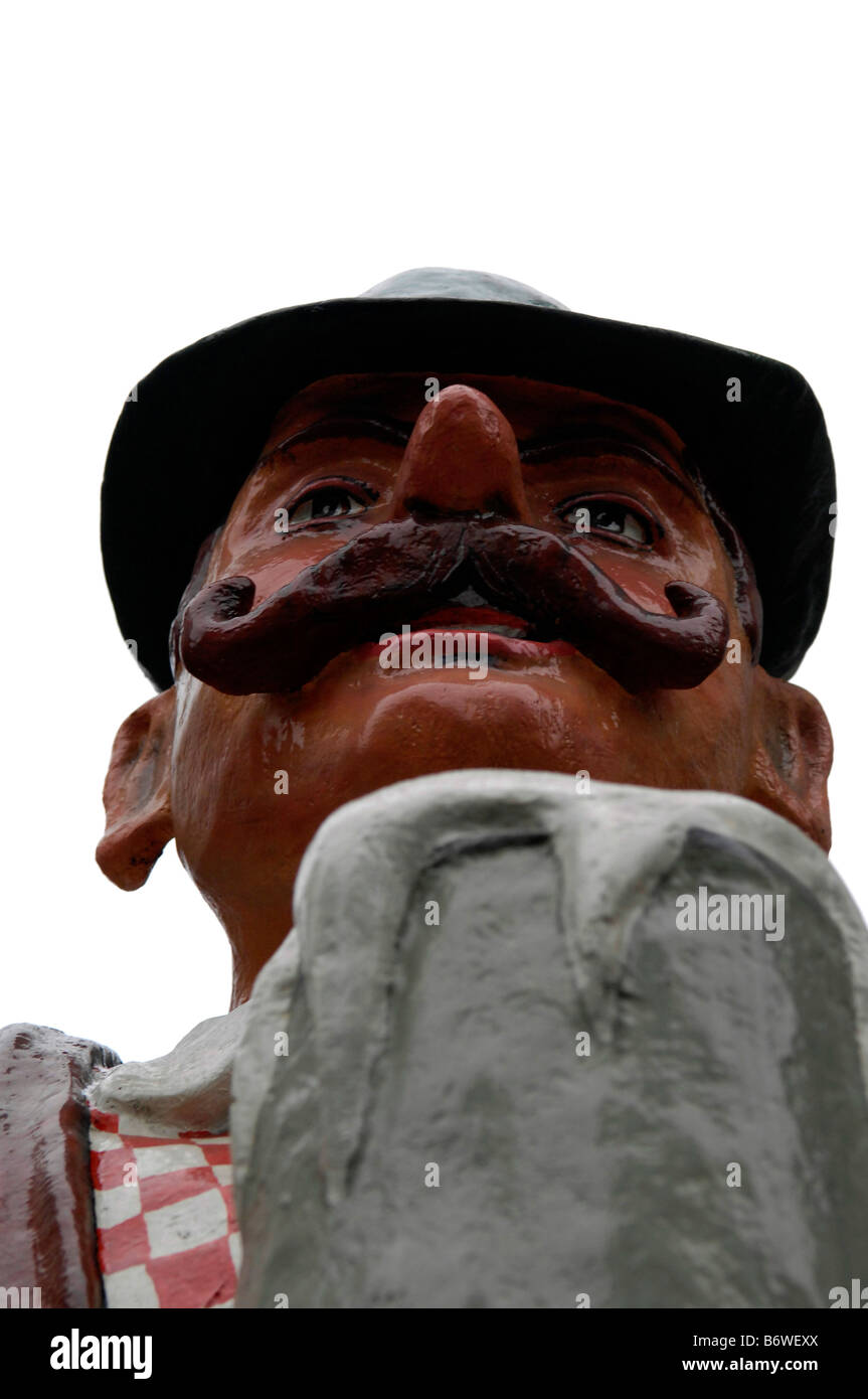 bierkeller advertisement figure model mannequin traditional sign