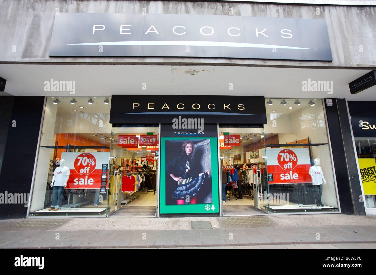 A Peacocks store in London Stock Photo Alamy