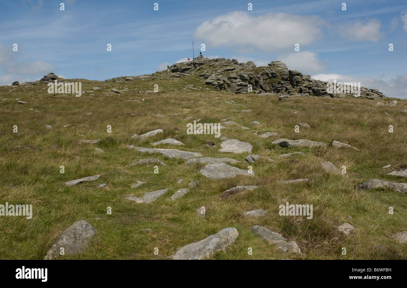 Yes Tor, the second highest peak on northwest Dartmoor, Devon, from the