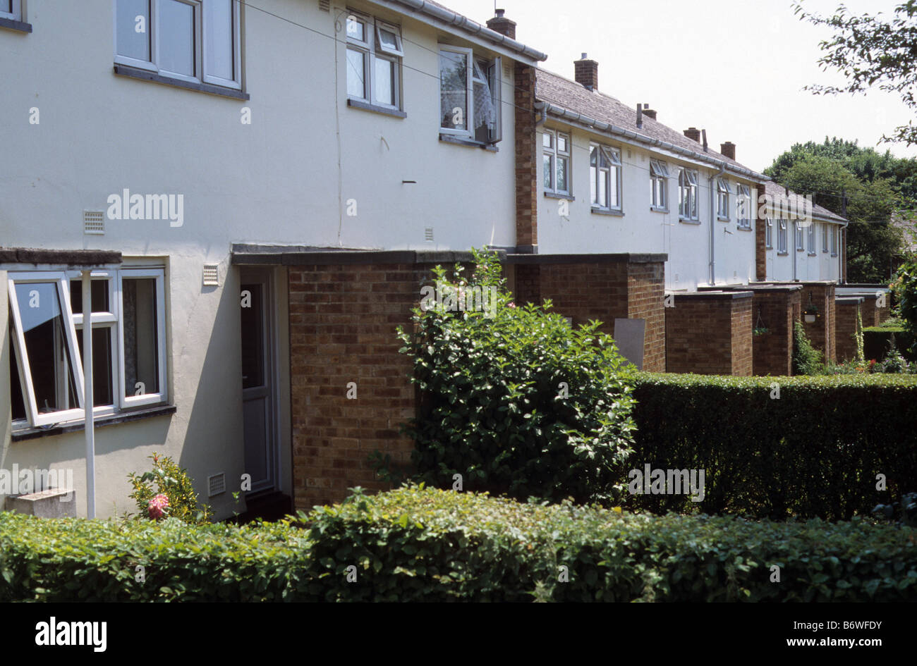 Stevenage New Town, houses in pedestrian street off Bedwell Crescent