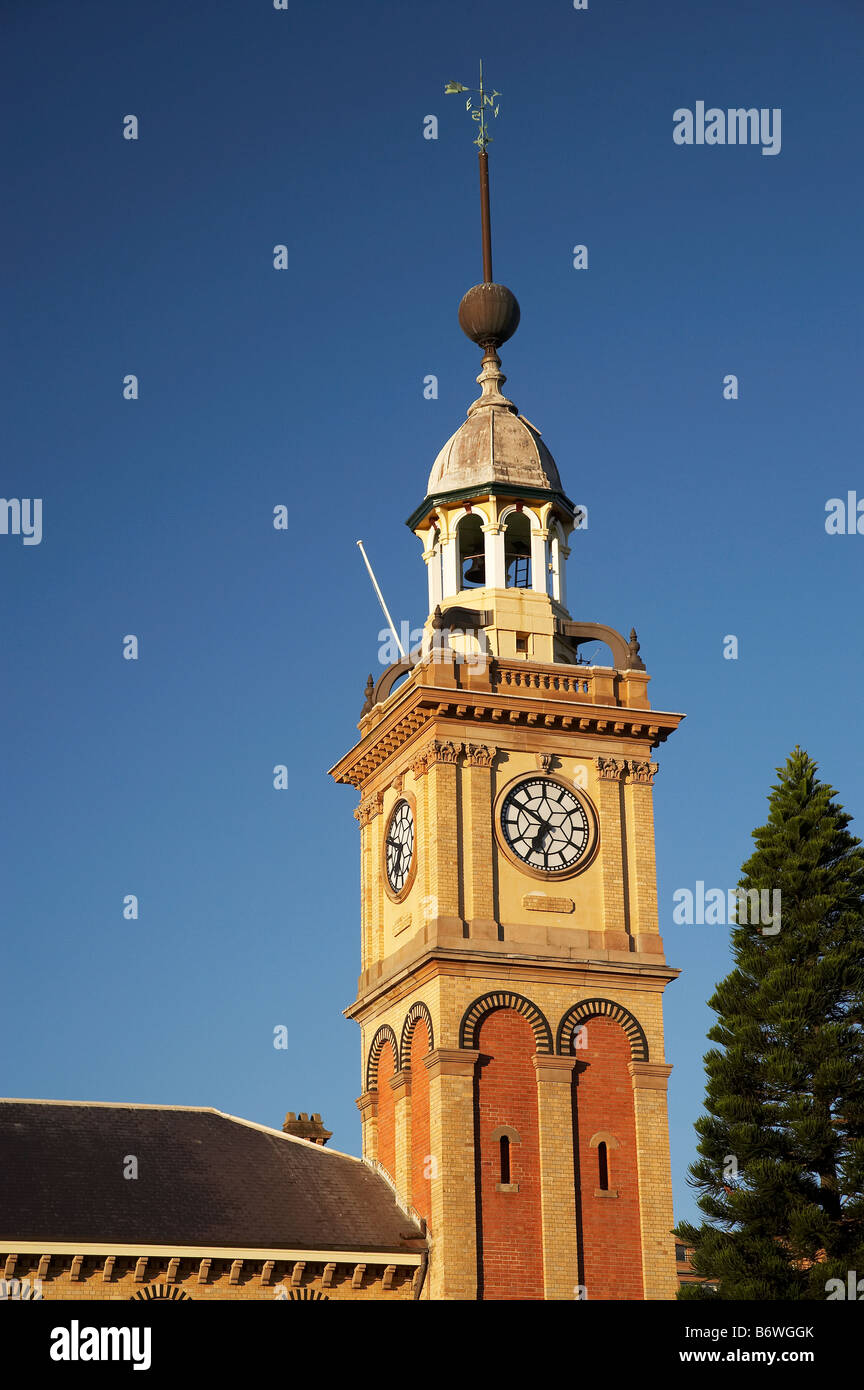 Clock Tower Customs House Hotel Newcastle New South Wales Australia Stock Photo