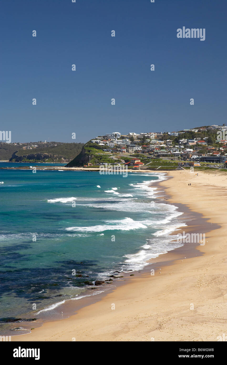 Bar Beach and Mereweather Beach Newcastle New South Wales Australia Stock Photo