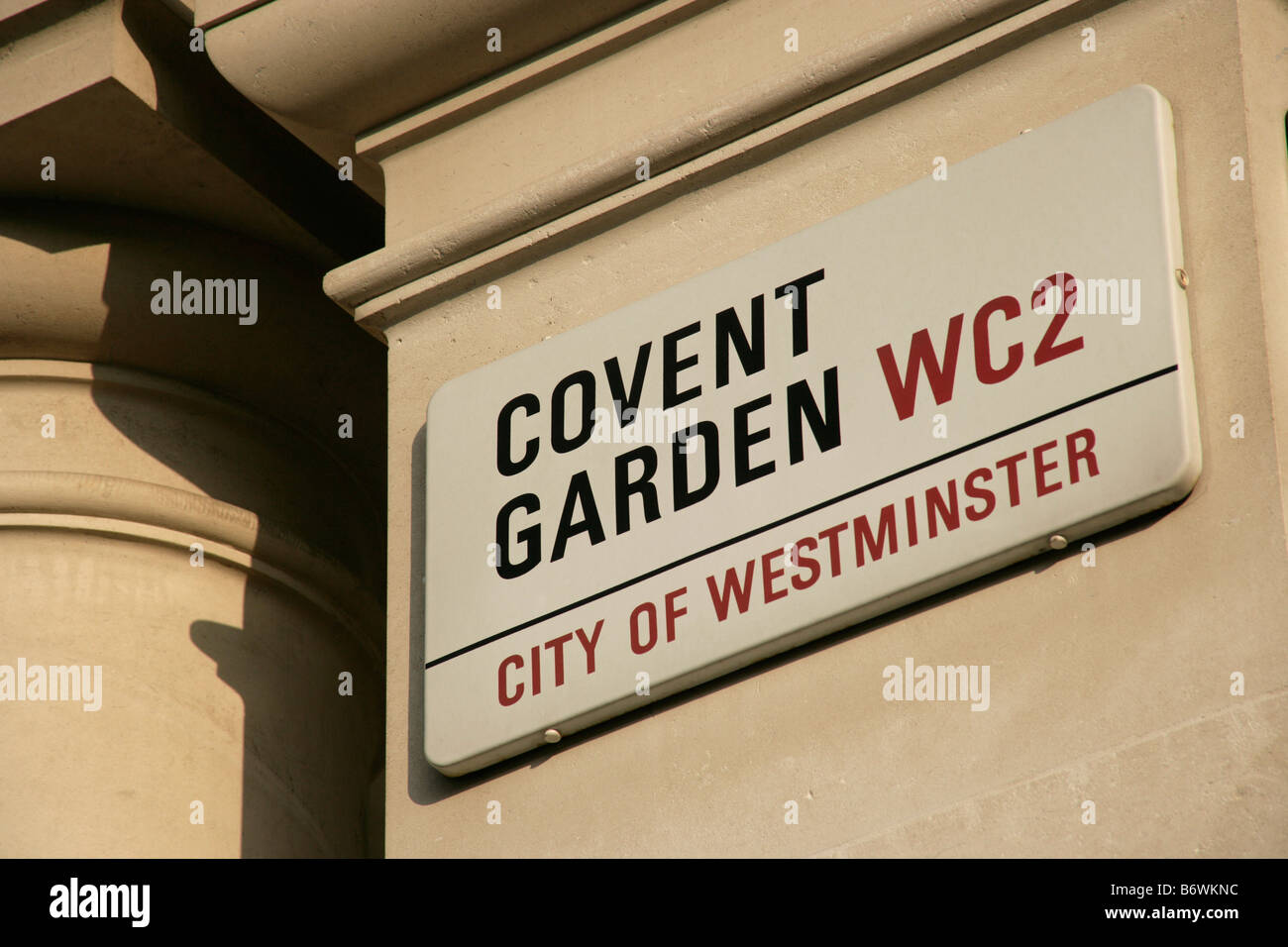 Covent Garden, WC2, London: street sign Stock Photo