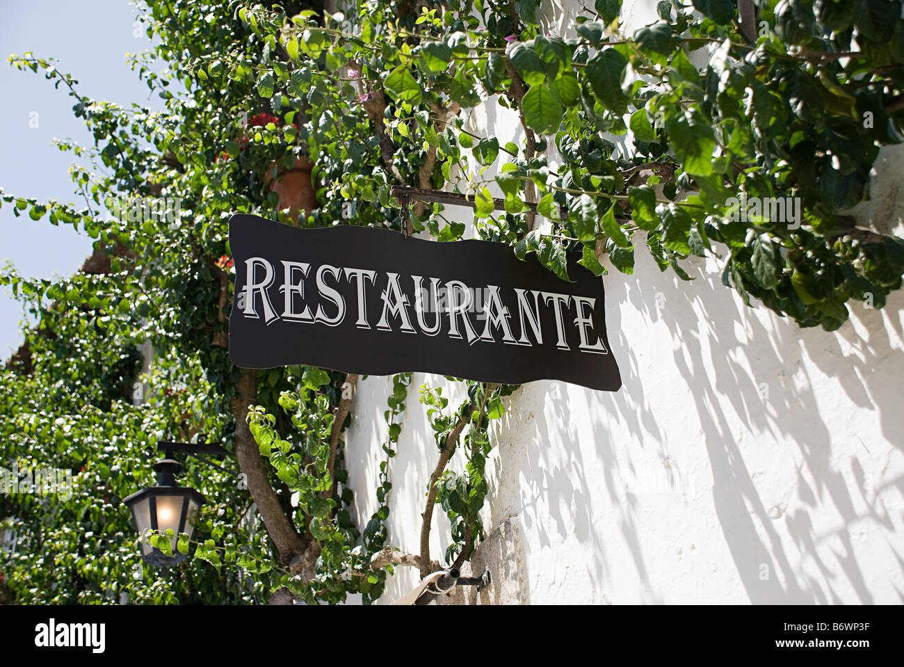 Restaurant in portugal Stock Photo