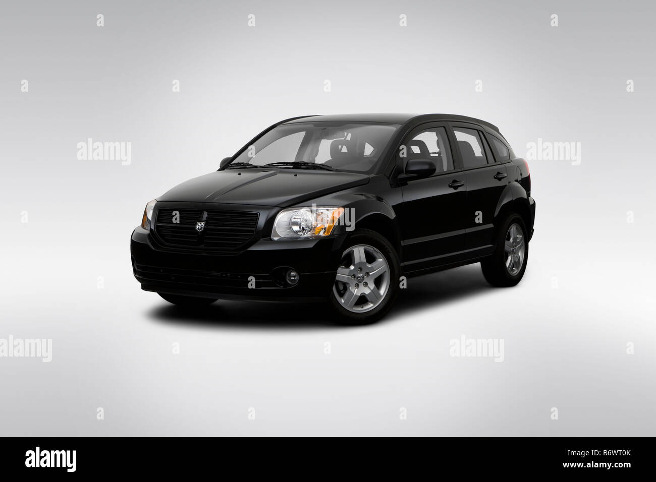 2009 Dodge Caliber SXT in Black Front angle view Stock Photo Alamy