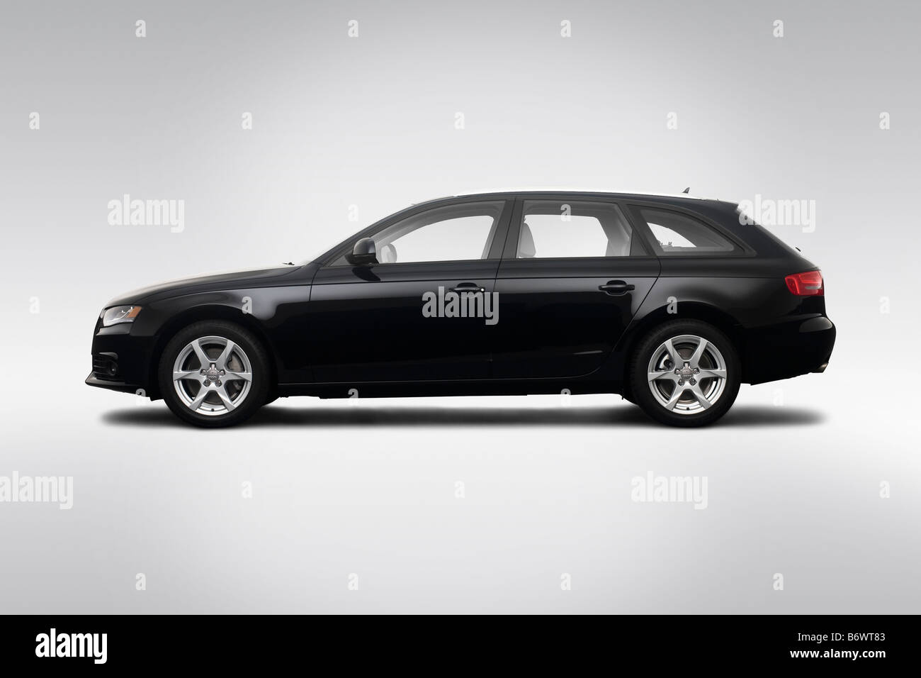 2009 Audi A4 Avant 2.0T quattro in Black - Drivers Side Profile Stock Photo