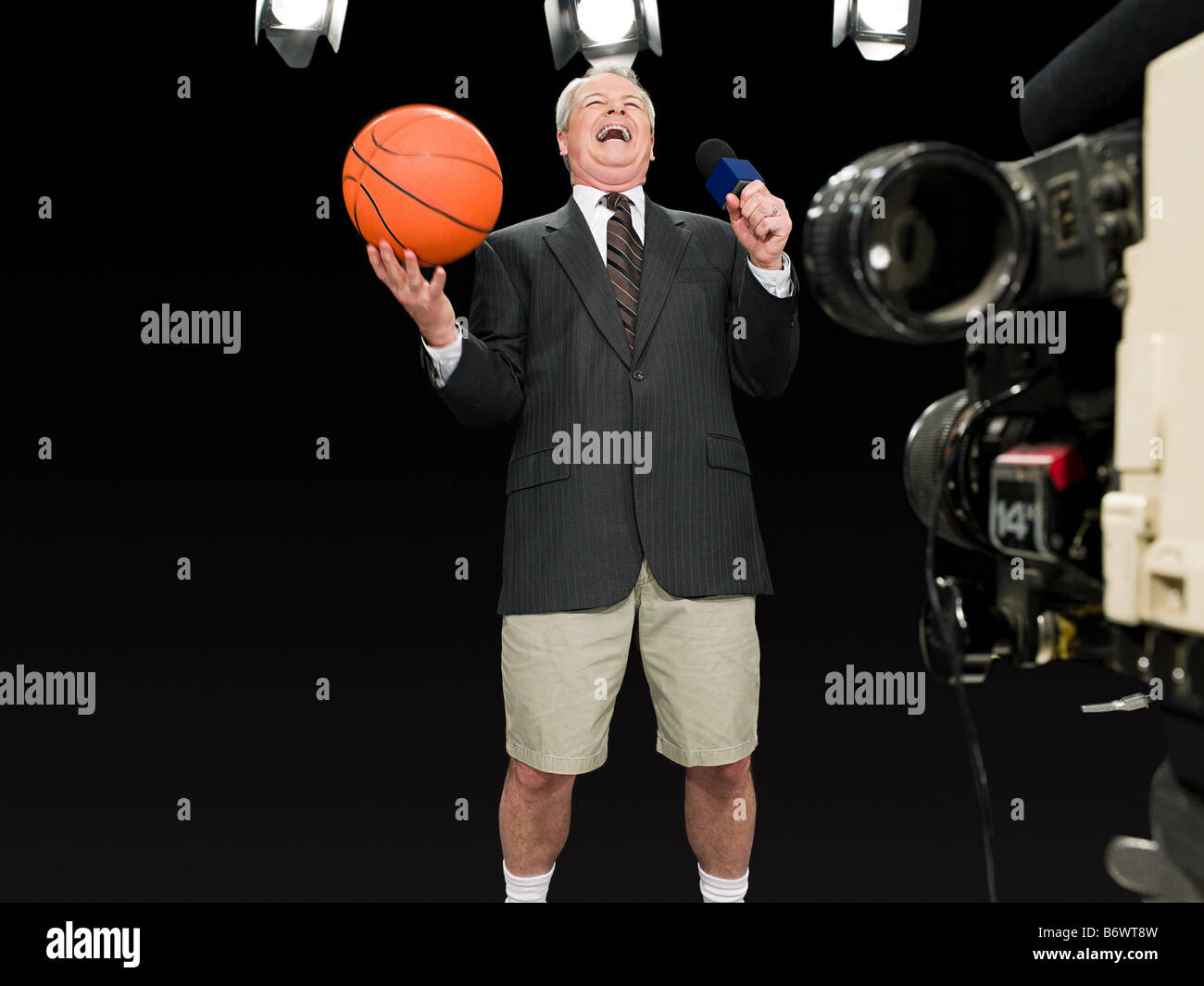 Sports presenter studio hi-res stock photography and images - Alamy