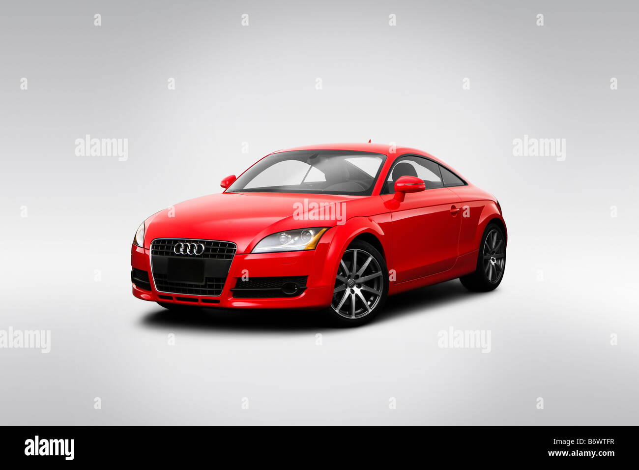 2009 Audi TT in Red - Front angle view Stock Photo