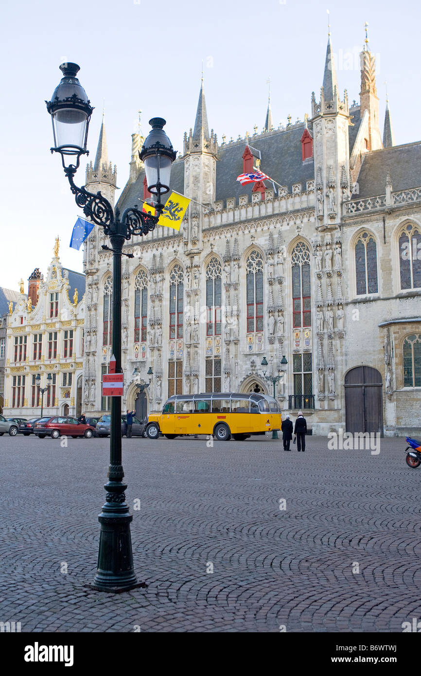 Stadhuis Bruges Belgium Stock Photo