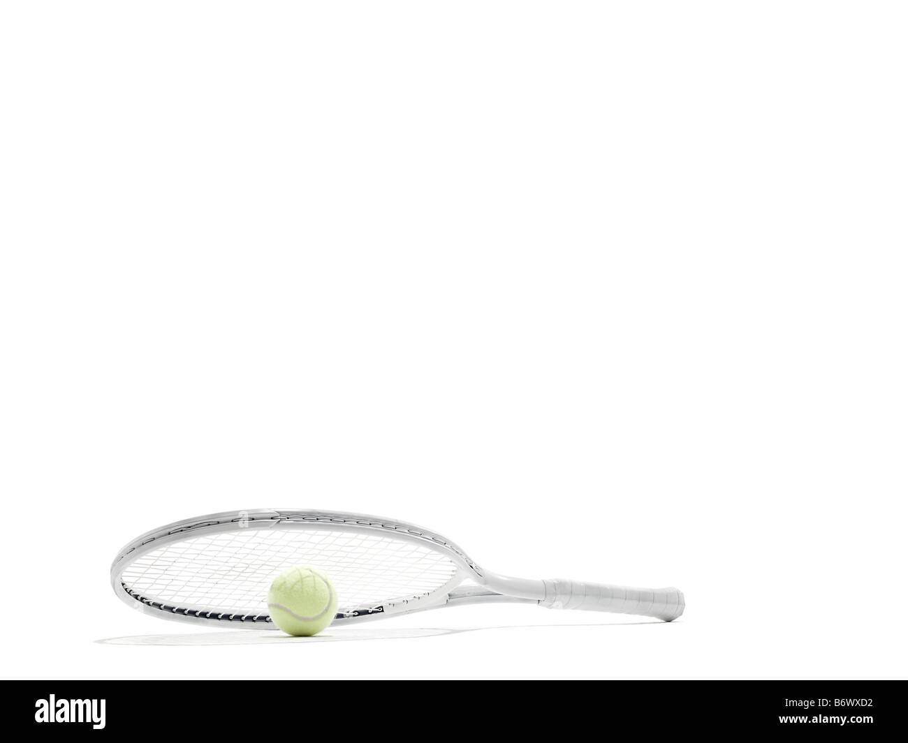 Tennis racket and ball Stock Photo Alamy