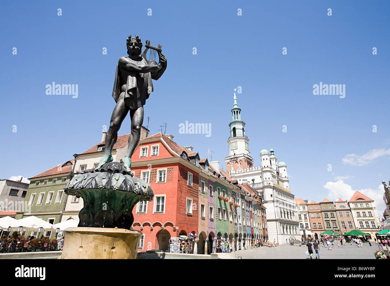Statue in poznan Stock Photo
