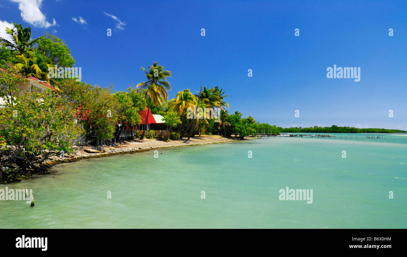 The shoreline in pictures Playa de Salinas Salinas Puerto Rico Stock Photo
