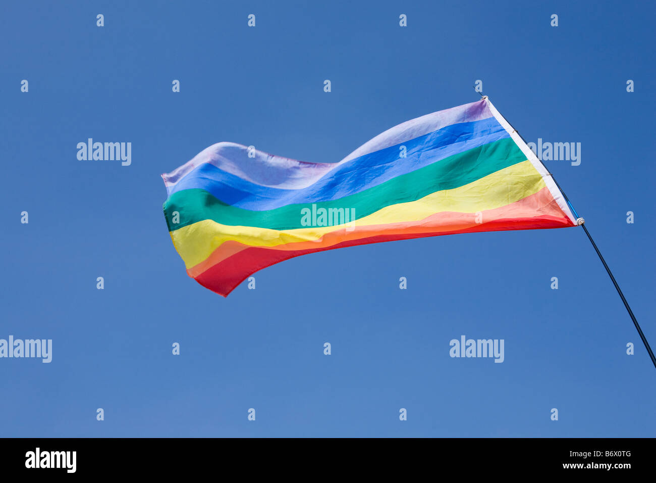 Rainbow flag Stock Photo