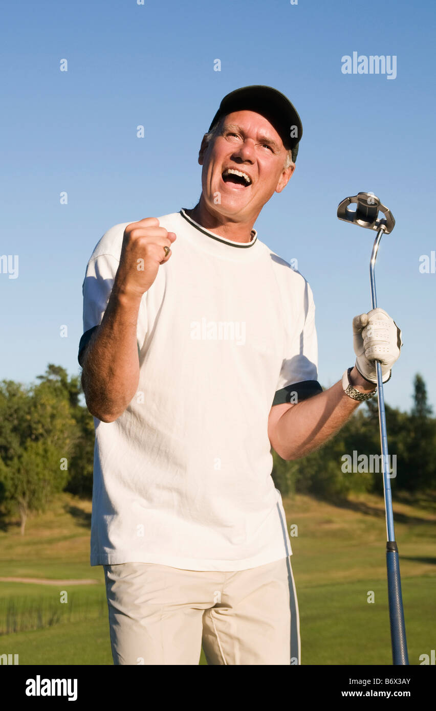 Victory gesture Stock Photo