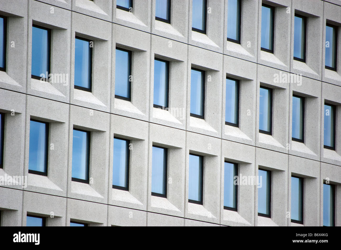 Concrete office building Stock Photo Alamy
