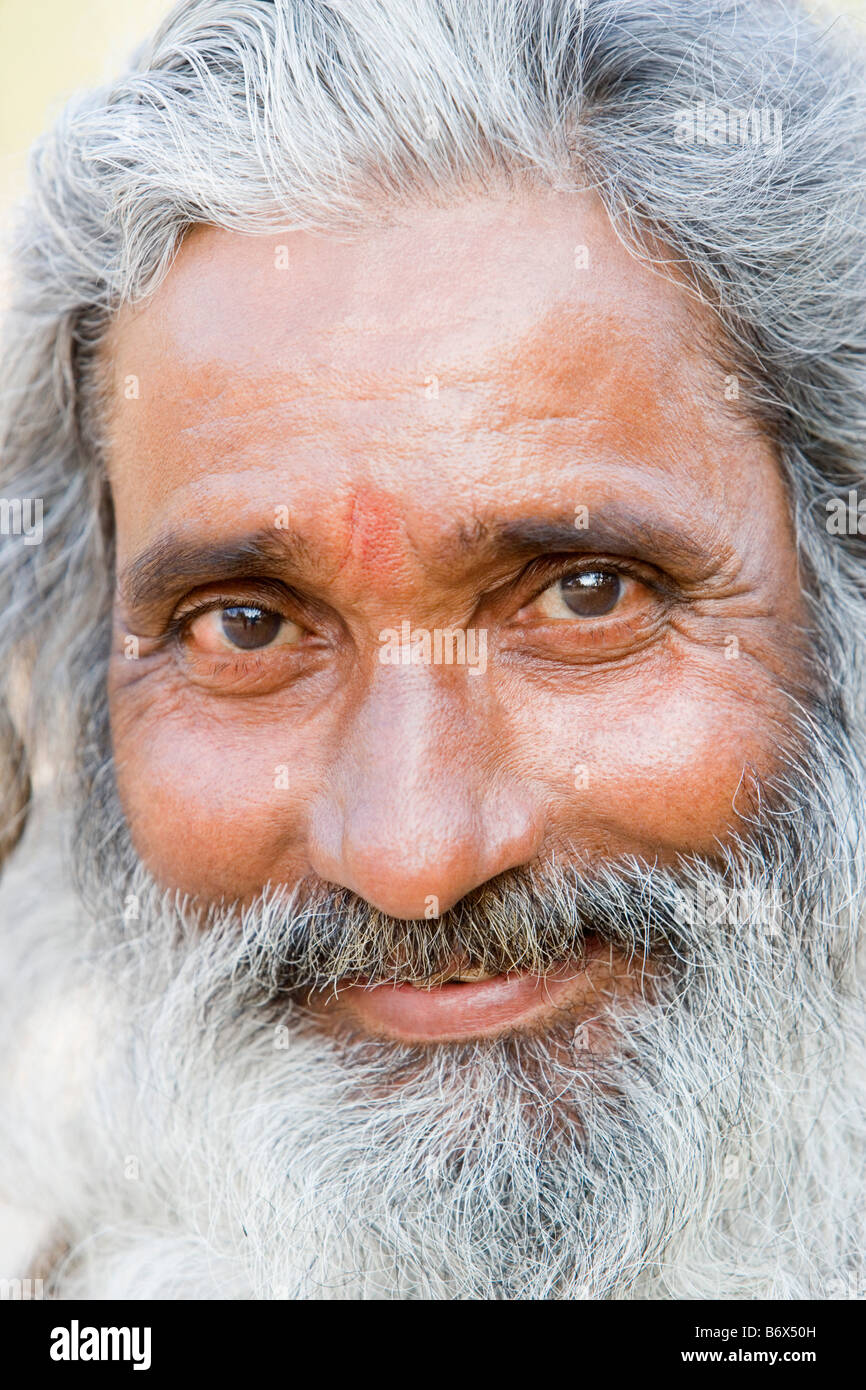 Portrait of a sadhu, Hampi, Karnataka, India Stock Photo - Alamy