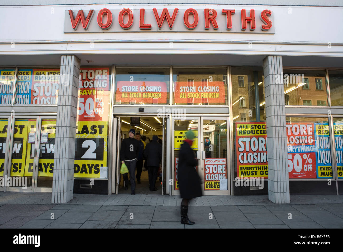 Woolworths in Camden, London, 2 days before its definitive closure ...